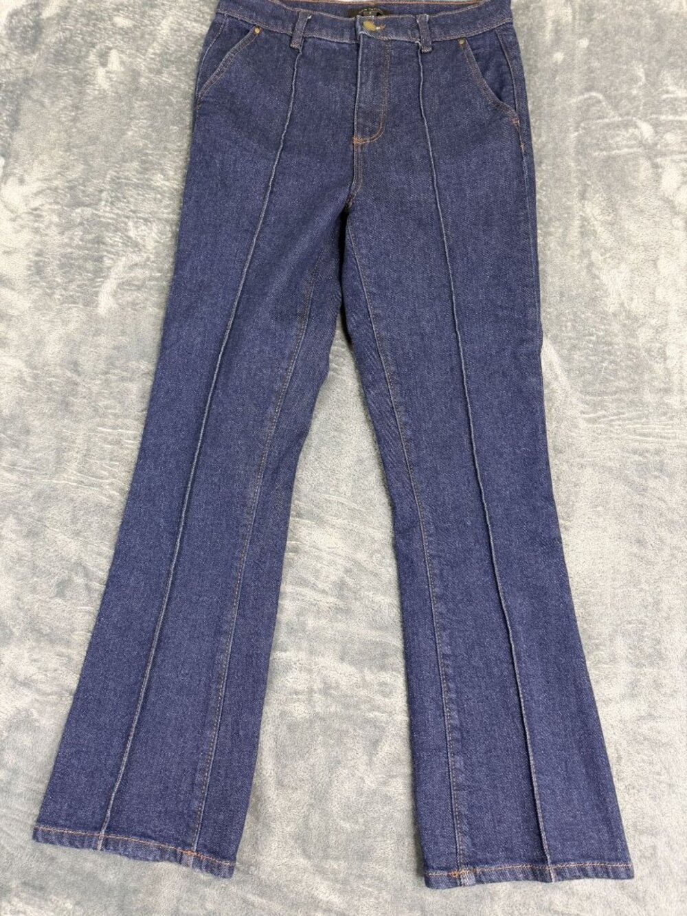 Ann Taylor Womens Blue Denim Straight-Leg Jeans Size 2